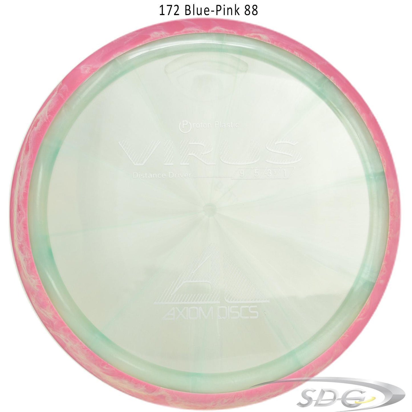 axiom-proton-virus-disc-golf-distance-driver 172 Blue-Pink 88 