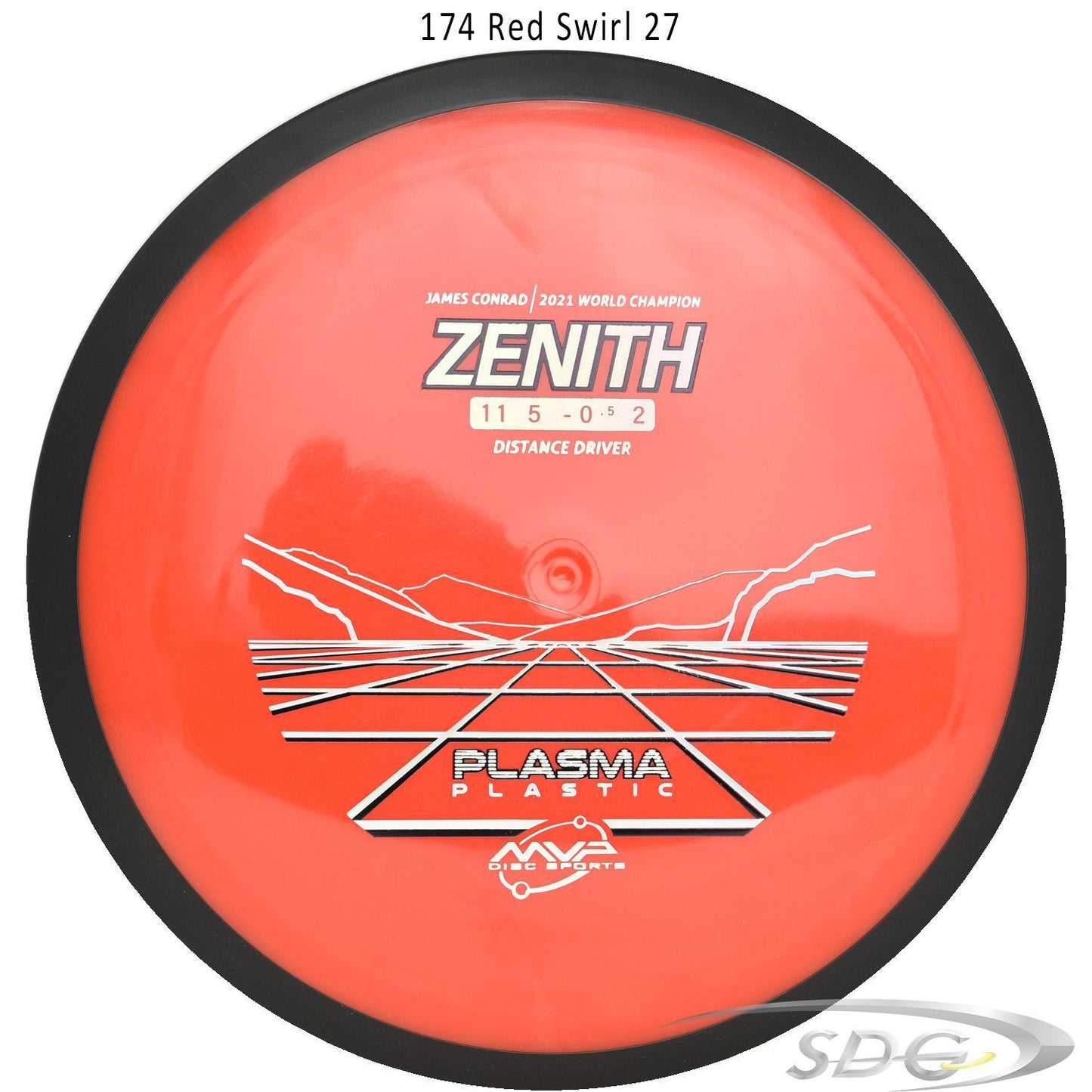 mvp-plasma-zenith-disc-golf-distance-driver 174 Red Swirl 27 