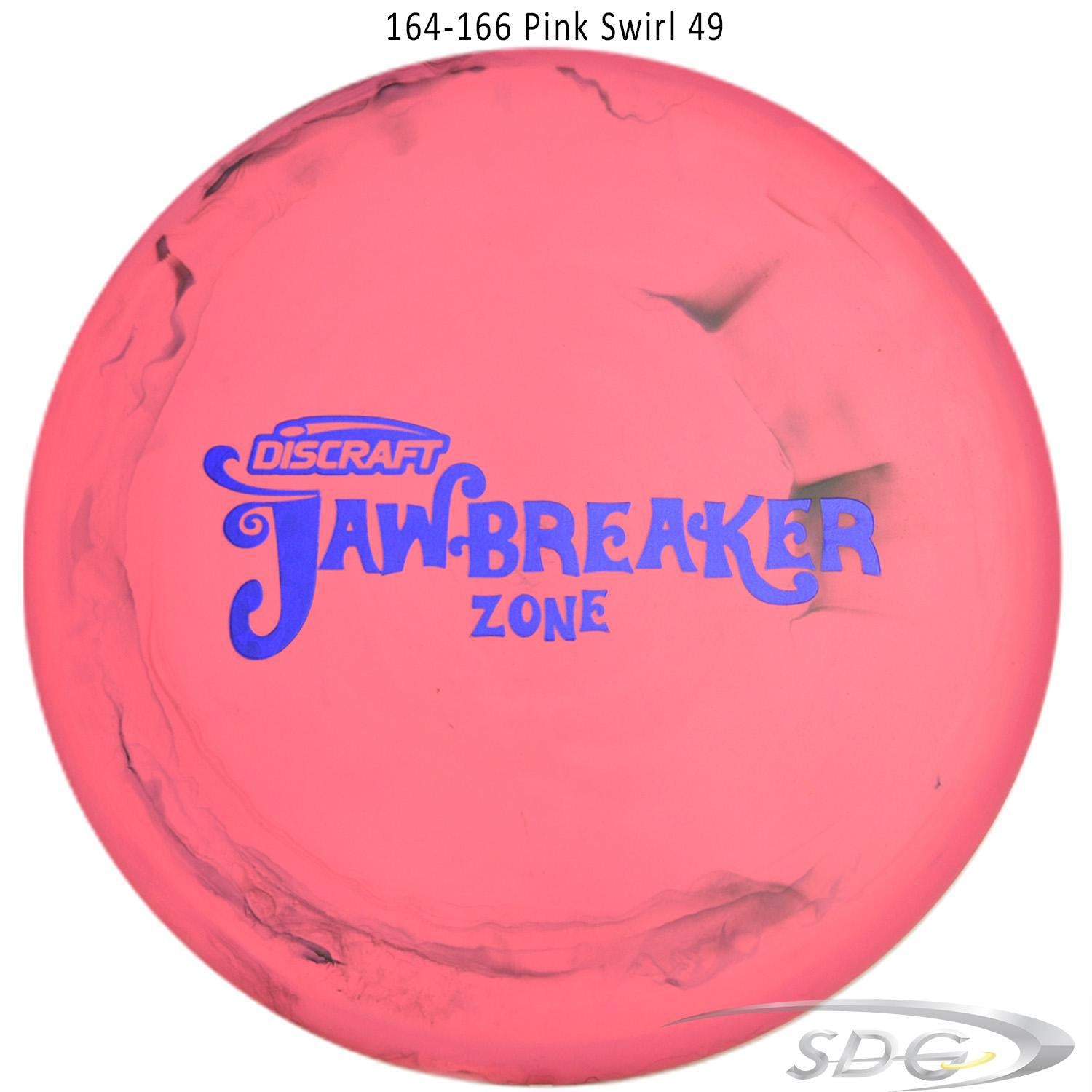 discraft-jawbreaker-zone-disc-golf-putter-169-160-weights 164-166 Pink Swirl 49 