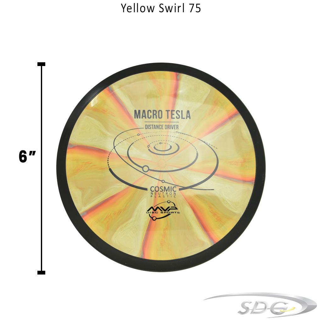 mvp-cosmic-neutron-tesla-macro-disc-golf-mini-marker Yellow Swirl 75 