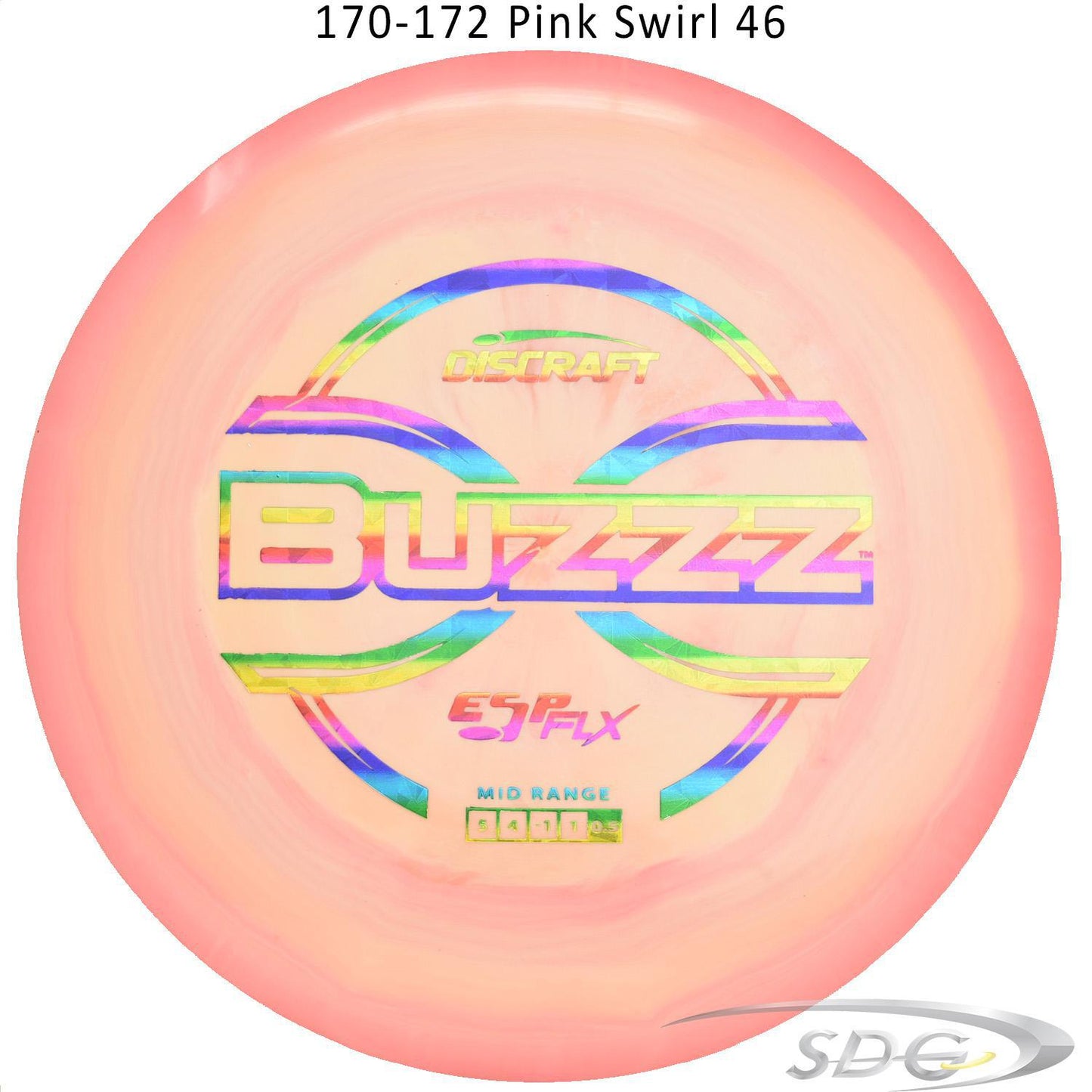 dicraft-esp-flx-buzzz-disc-golf-mid-range 170-172 Pink Swirl 46
