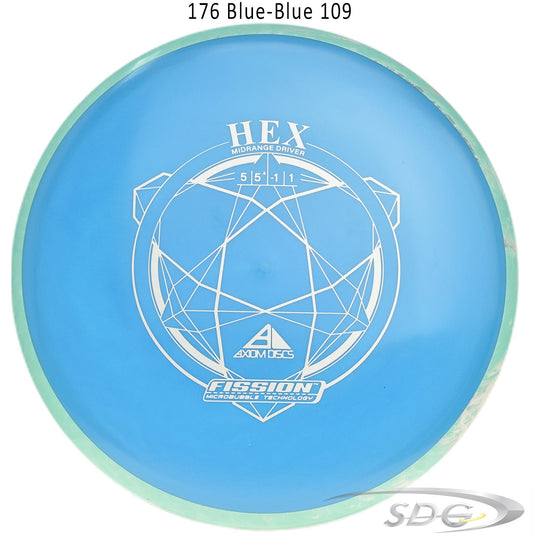 axiom-fission-hex-disc-golf-midrange 176 Blue-Blue 109 