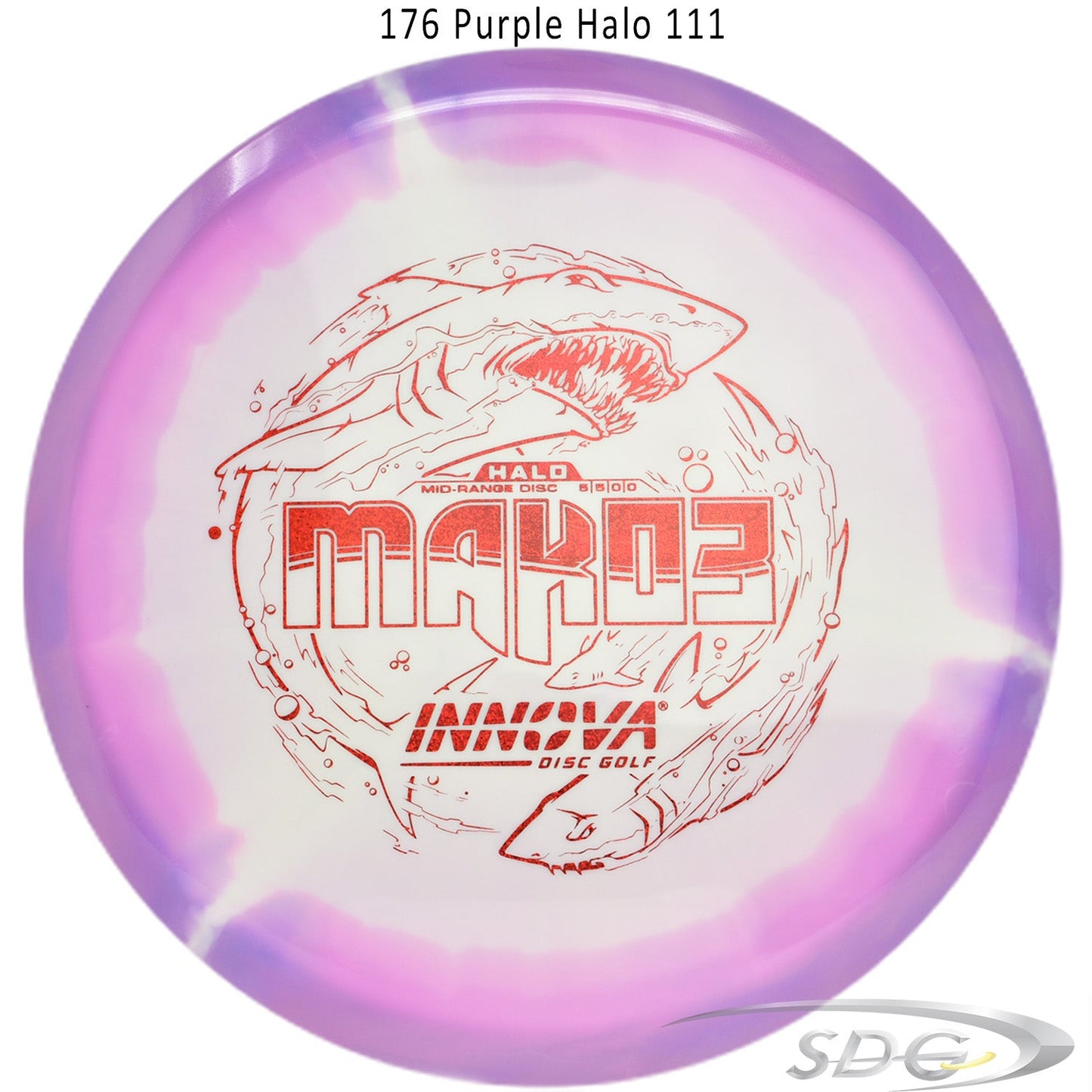 innova-halo-star-mako3-disc-golf-mid-range 176 Purple Halo 111 