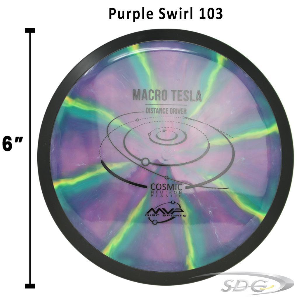 mvp-cosmic-neutron-tesla-macro-disc-golf-mini-marker Purple Swirl 103 