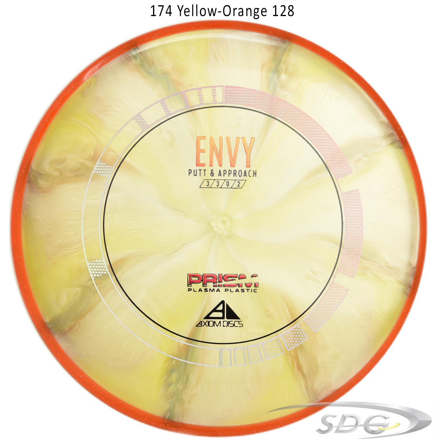 axiom-prism-plasma-envy-disc-golf-disc-golf-putt-approach 174 Yellow-Orange 128 