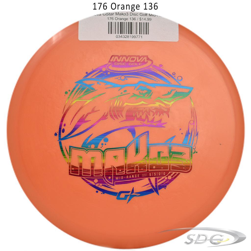 innova-gstar-mako3-disc-golf-mid-range 176 Orange 136 