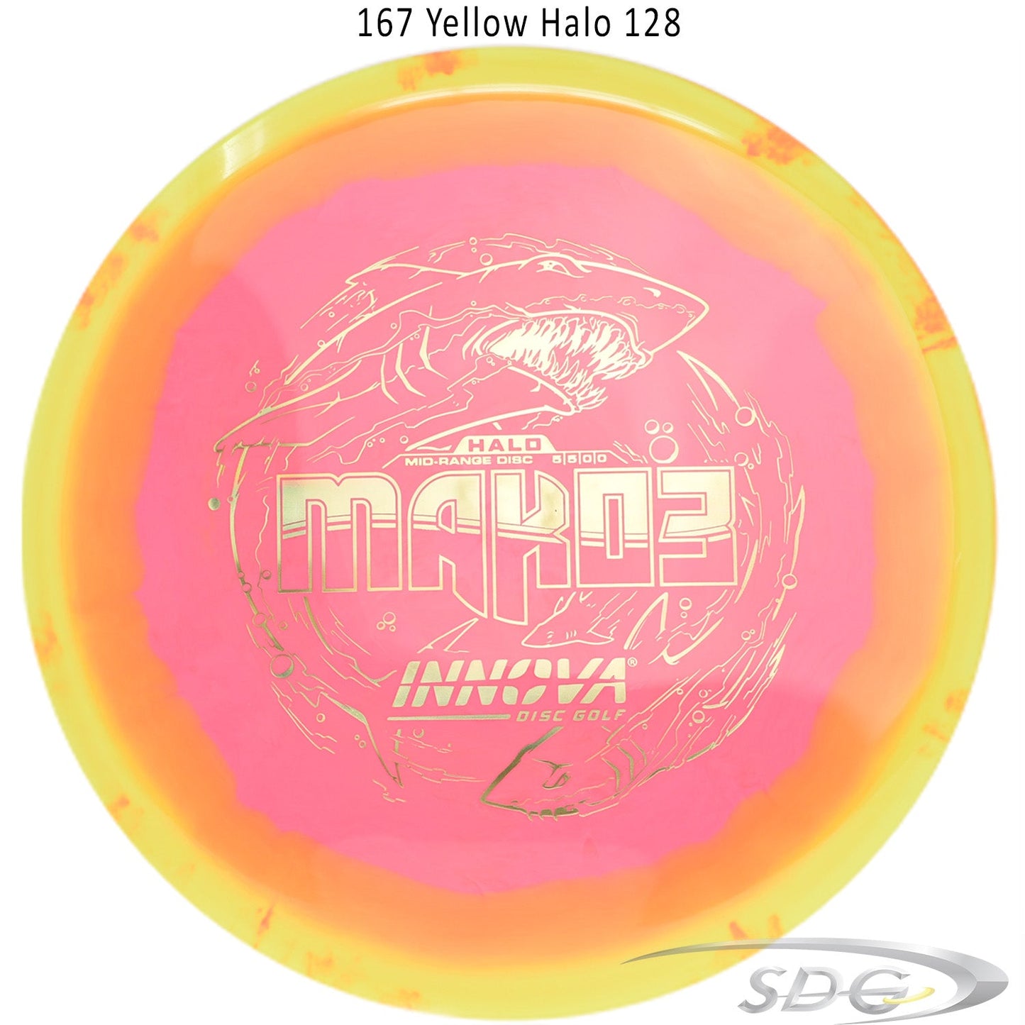 innova-halo-star-mako3-disc-golf-mid-range 167 Yellow Halo 128 