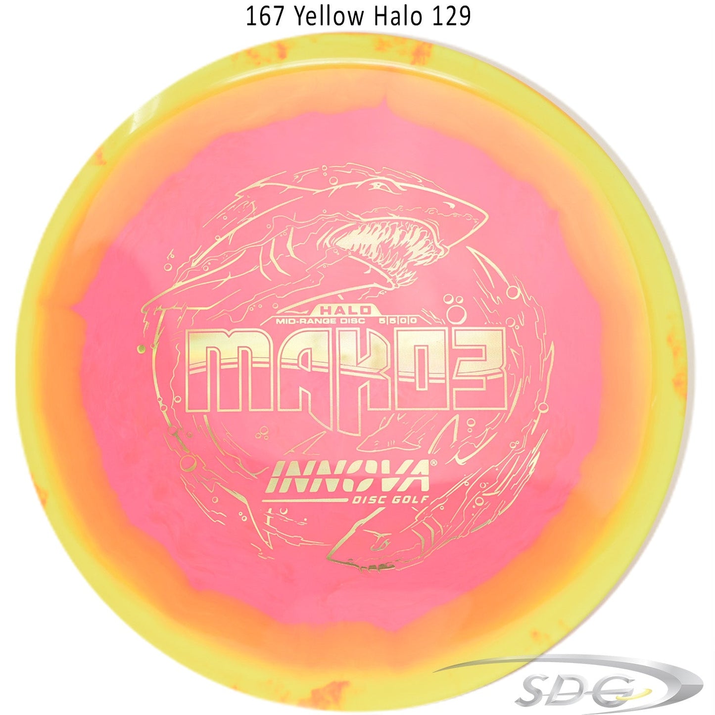 innova-halo-star-mako3-disc-golf-mid-range 167 Yellow Halo 129 