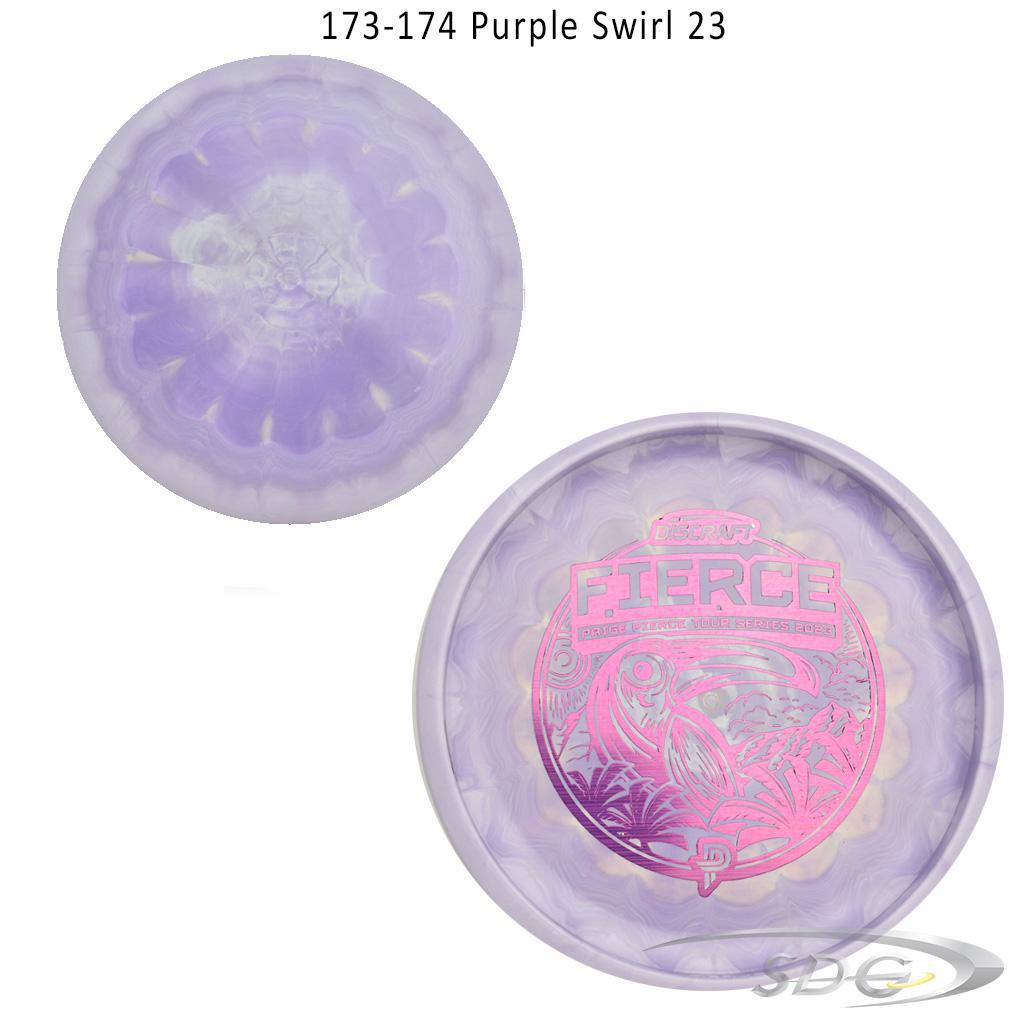discraft-esp-fierce-bottom-stamp-2023-paige-pierce-tour-series-disc-golf-putter 173-174 Purple Swirl 23 
