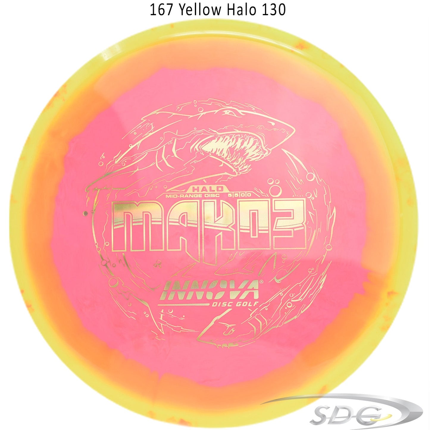 innova-halo-star-mako3-disc-golf-mid-range 167 Yellow Halo 130 