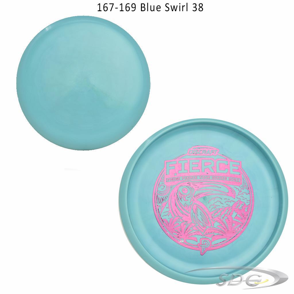 discraft-esp-fierce-bottom-stamp-2023-paige-pierce-tour-series-disc-golf-putter 167-169 Blue Swirl 38 