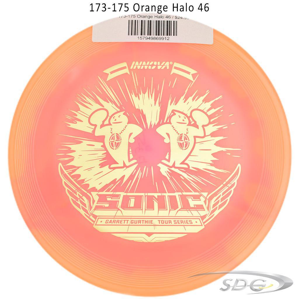 innova-halo-champion-sonic-glow-2023-garrett-gurthie-tour-series-disc-golf-putter 173-175 Orange Halo 46 