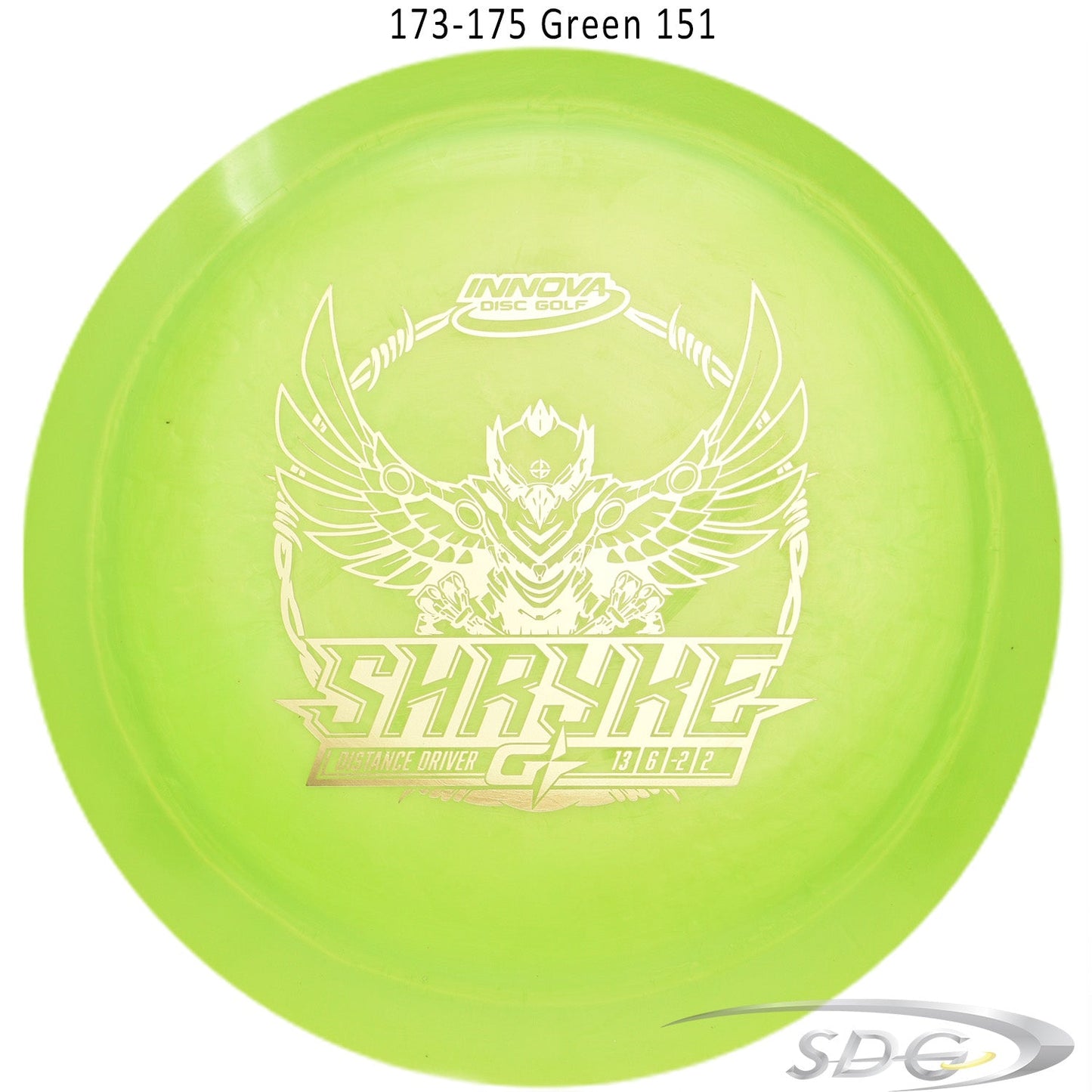 innova-gstar-shryke-disc-golf-distance-driver 173-175 Green 151 