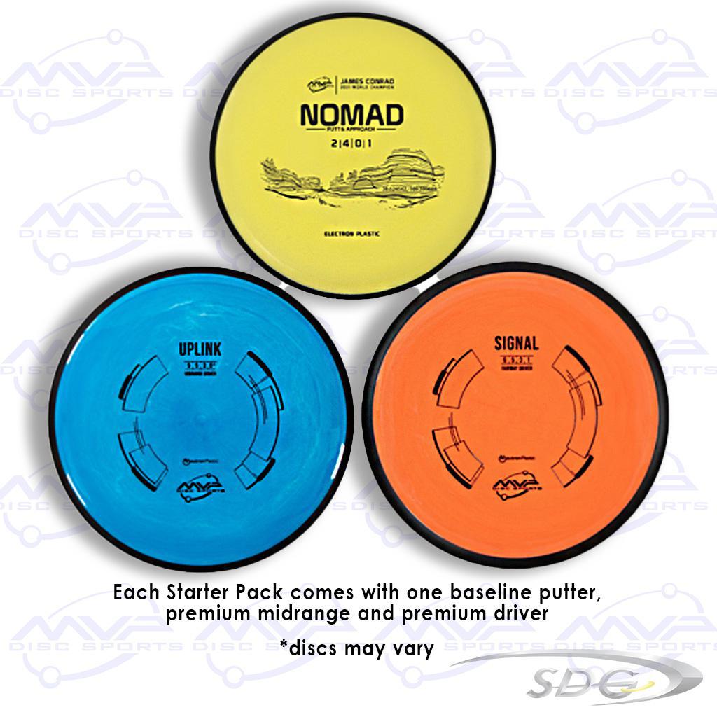 MVP Disc Sports Premium Plastic Starter Set Discs Example 