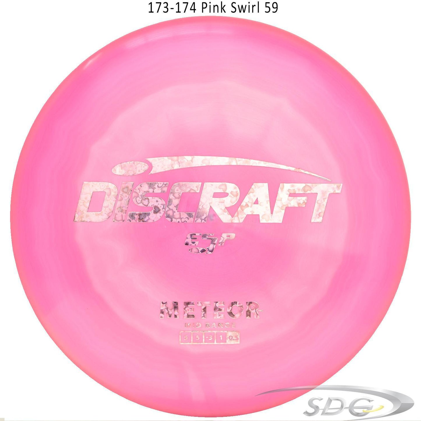 discraft-esp-meteor-disc-golf-mid-range 173-174 Pink Swirl 59