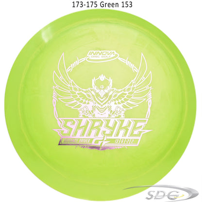 innova-gstar-shryke-disc-golf-distance-driver 173-175 Green 153 