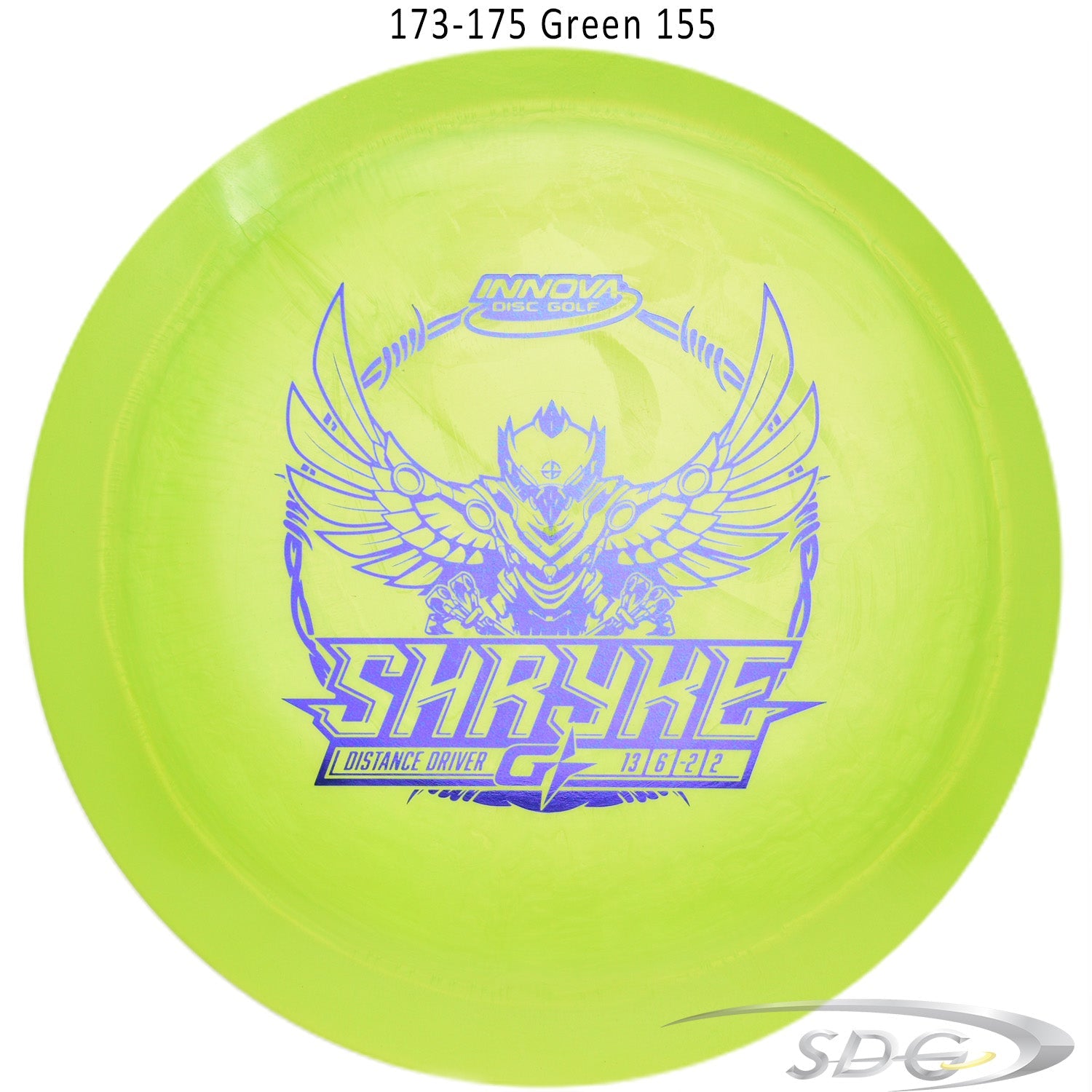 innova-gstar-shryke-disc-golf-distance-driver 173-175 Green 155 