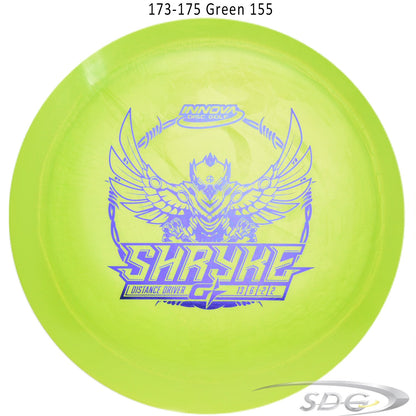 innova-gstar-shryke-disc-golf-distance-driver 173-175 Green 155 