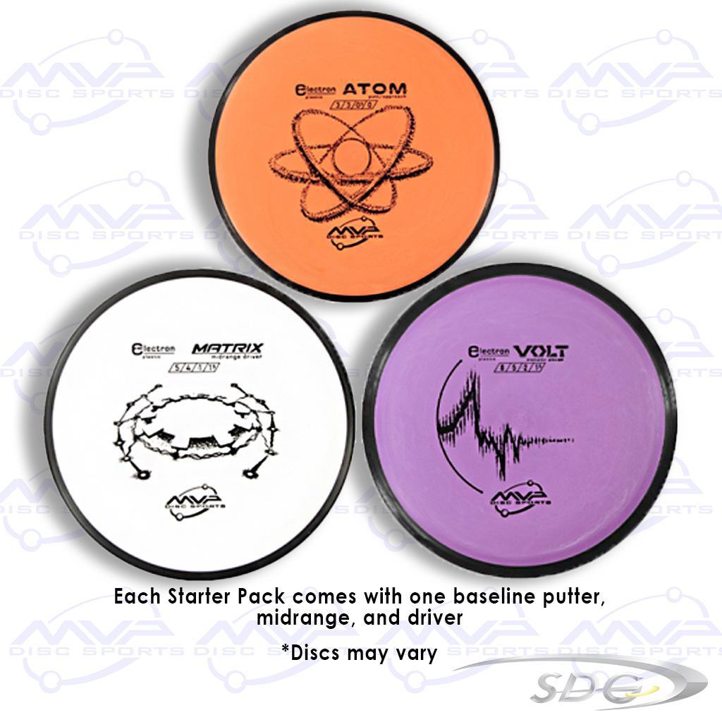 MVP Disc Sport Electron plastic 3 disc starter set discs 