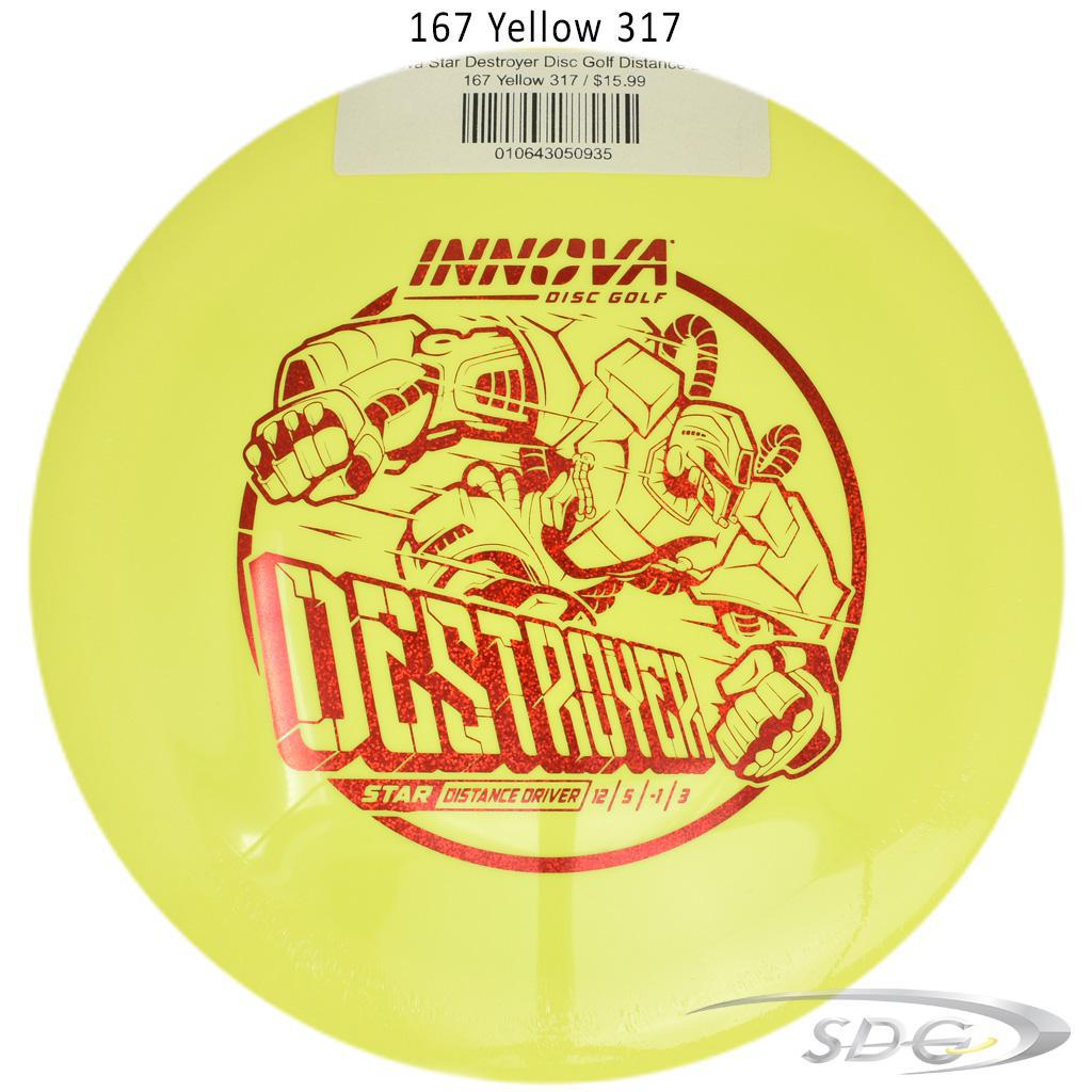 innova-star-destroyer-disc-golf-distance-driver 167 Yellow 317 