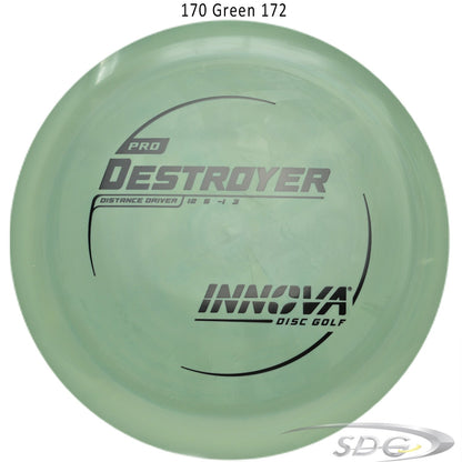 innova-pro-destroyer-disc-golf-distance-driver 170 Green 172 