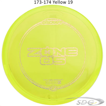 discraft-z-line-zone-os-disc-golf-putter 173-174 Yellow 19