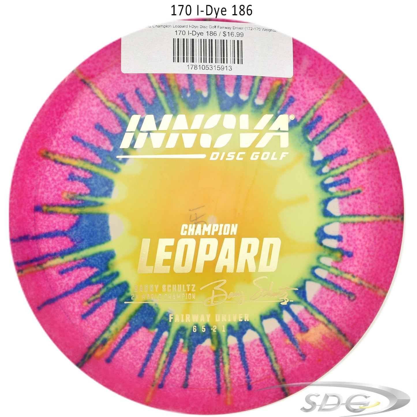 innova-champion-leopard-i-dye-disc-golf-fairway-driver 170 I-Dye 186 