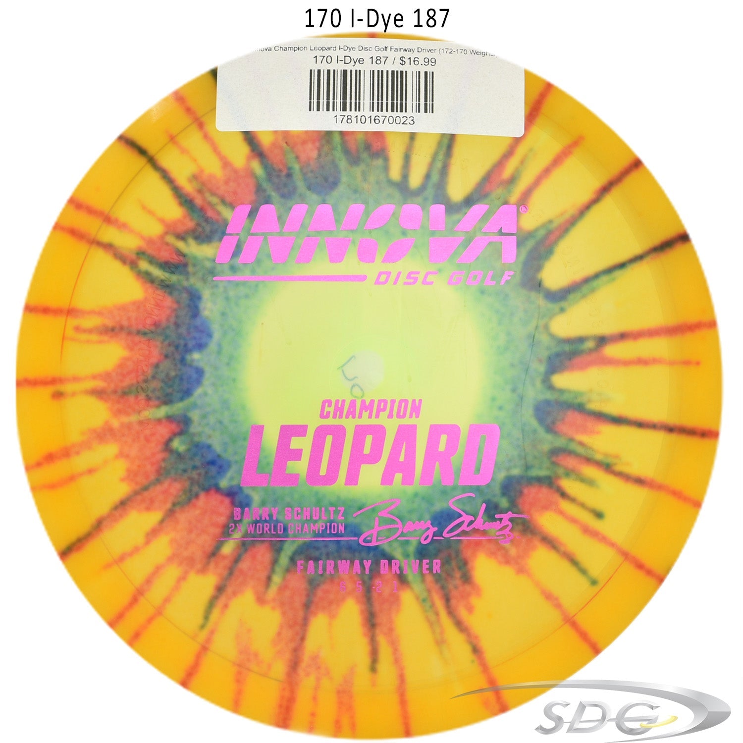 innova-champion-leopard-i-dye-disc-golf-fairway-driver 170 I-Dye 187 