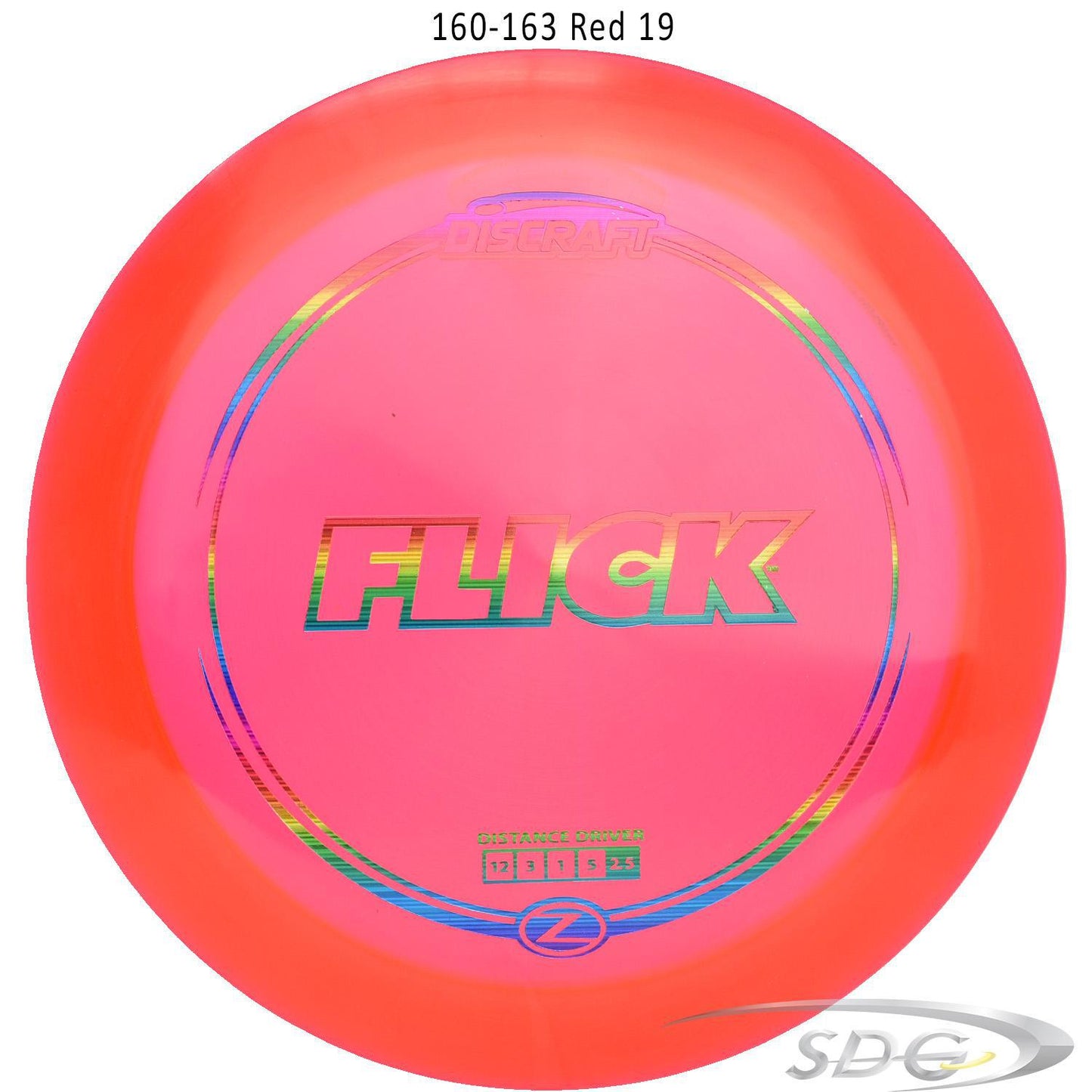 discraft-z-line-flick-disc-golf-distance-driver 160-163 Red 19 