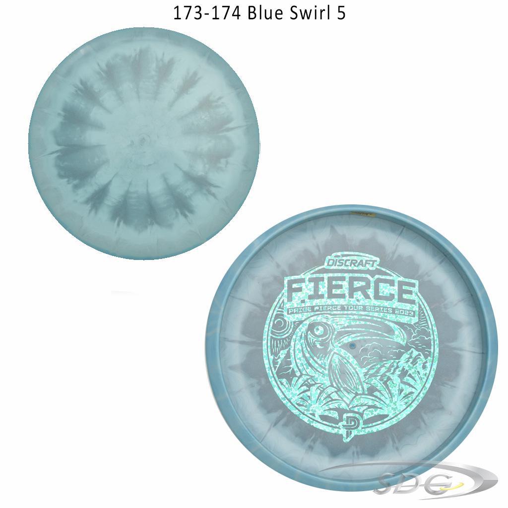 discraft-esp-fierce-bottom-stamp-2023-paige-pierce-tour-series-disc-golf-putter 173-174 Blue Swirl 5 