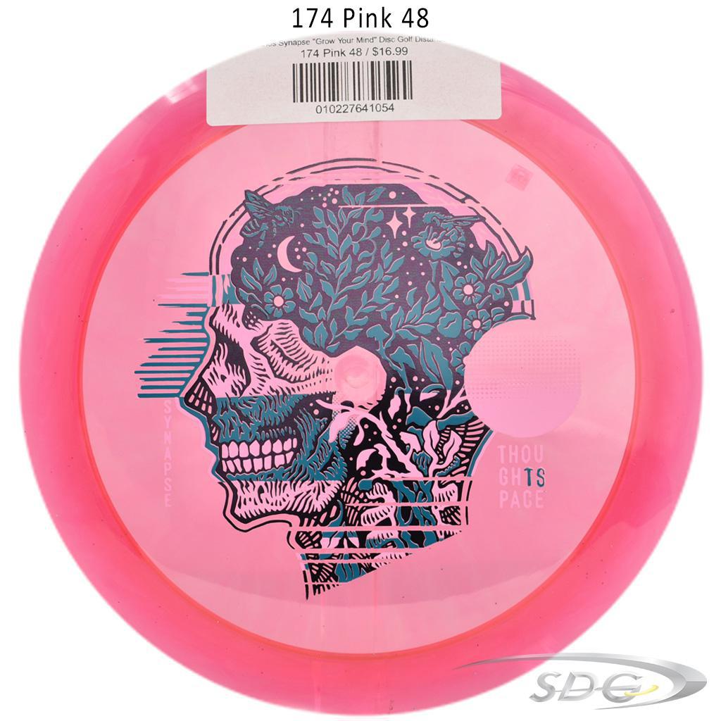tsa-ethos-synapse-grow-your-mind-disc-golf-distance-driver 174 Pink 48 