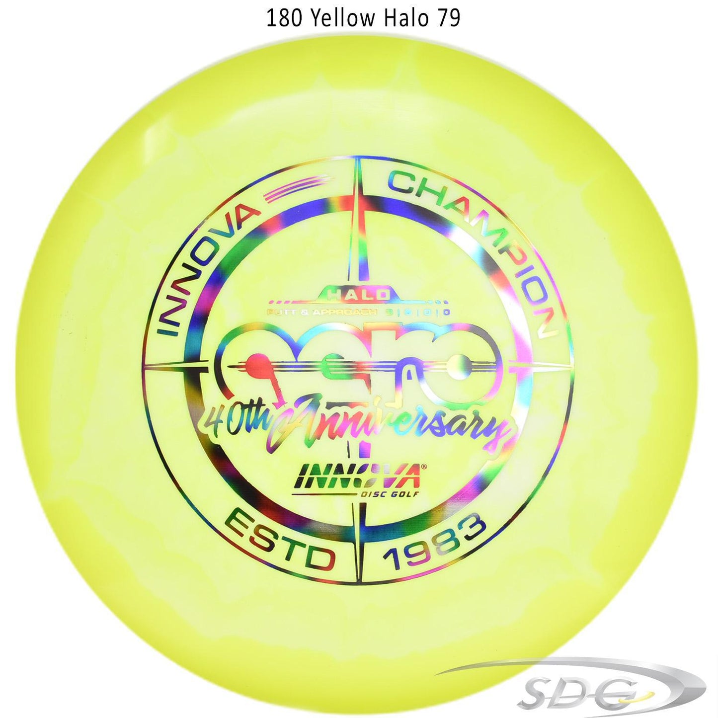 innova-halo-star-aero-40th-anniversary-le-disc-golf-putter 180 Yellow Halo 79 