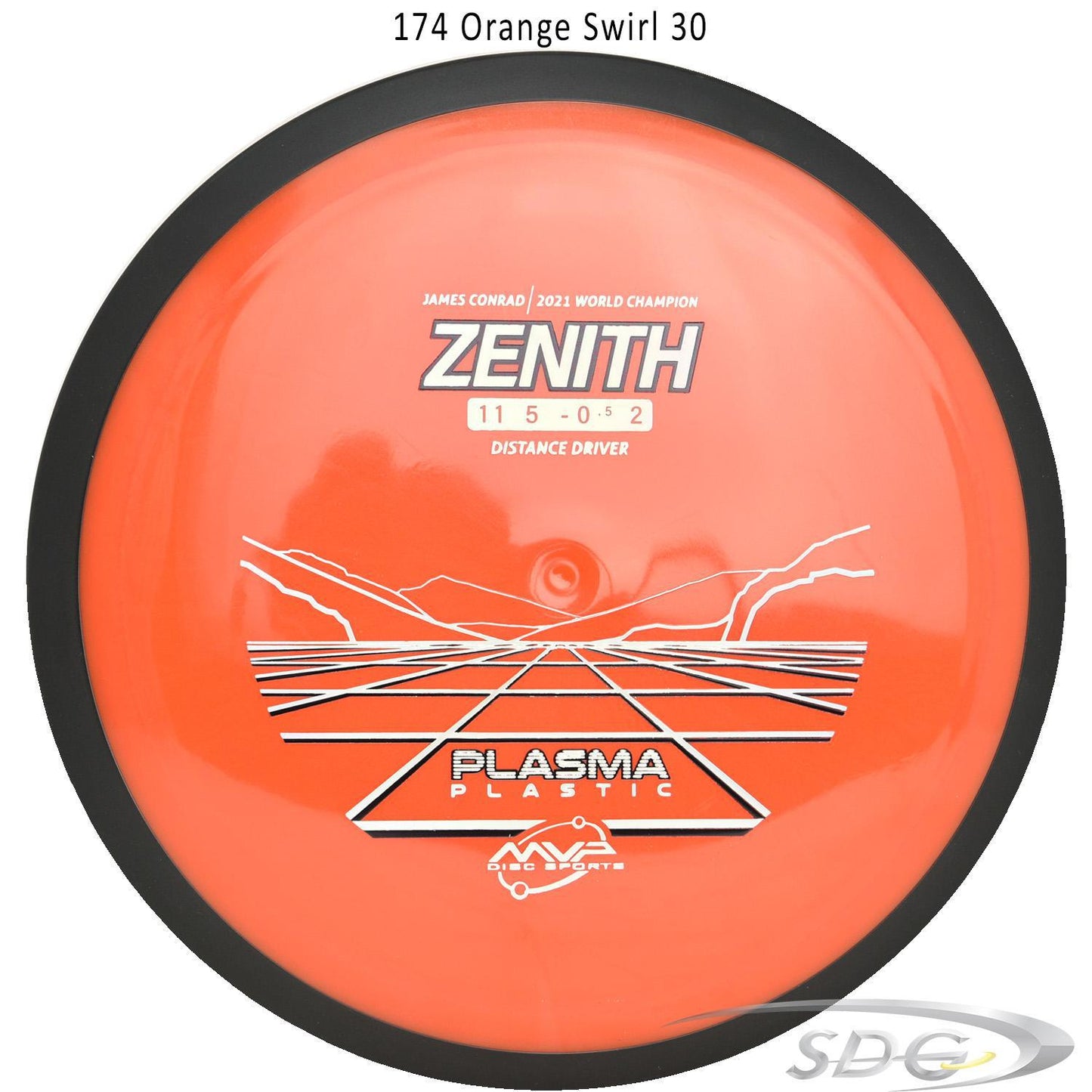 mvp-plasma-zenith-disc-golf-distance-driver 174 Red Swirl 30 