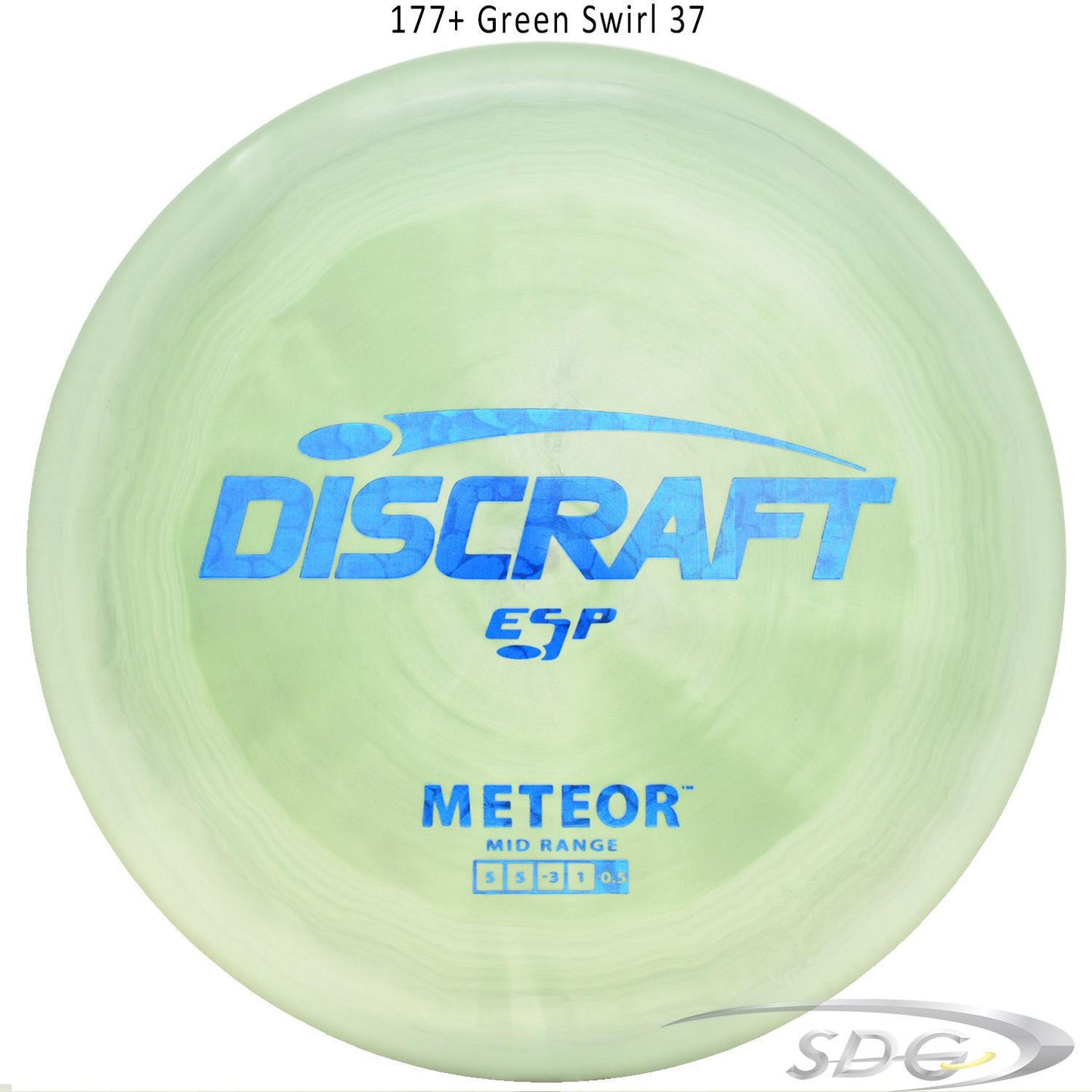 discraft-esp-meteor-disc-golf-mid-range 177+ Green Swirl 37 