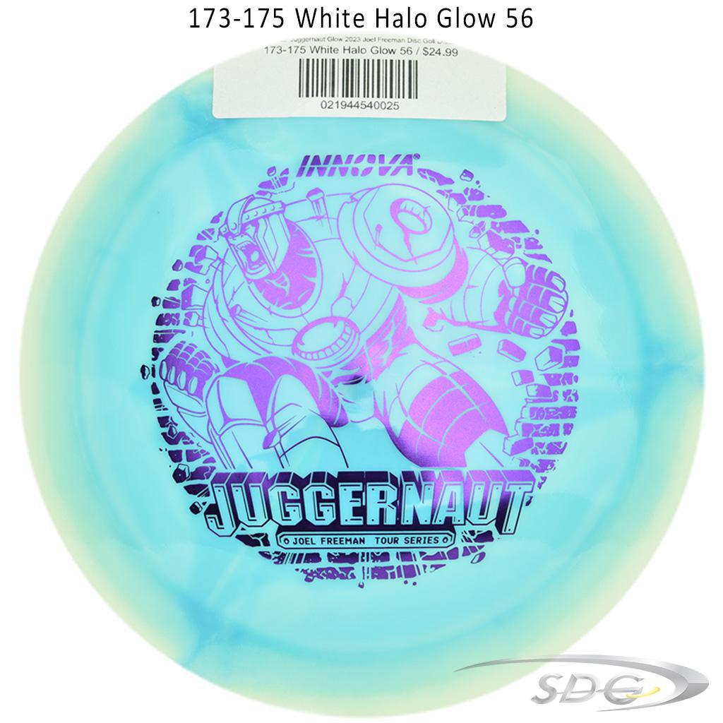 innova-halo-star-juggernaut-glow-2023-joel-freeman-disc-golf-distance-driver 173-175 White Halo Glow 56 