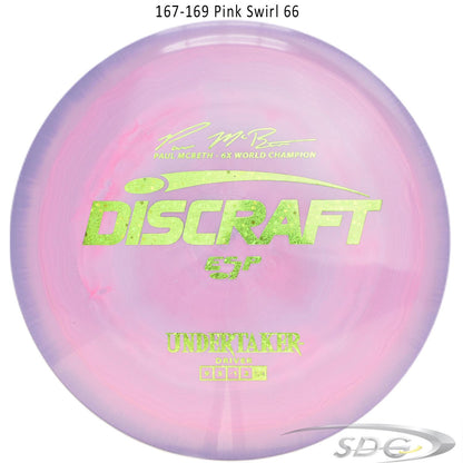 discraft-esp-undertaker-6x-paul-mcbeth-signature-series-disc-golf-distance-driver 167-169 Pink Swirl 66