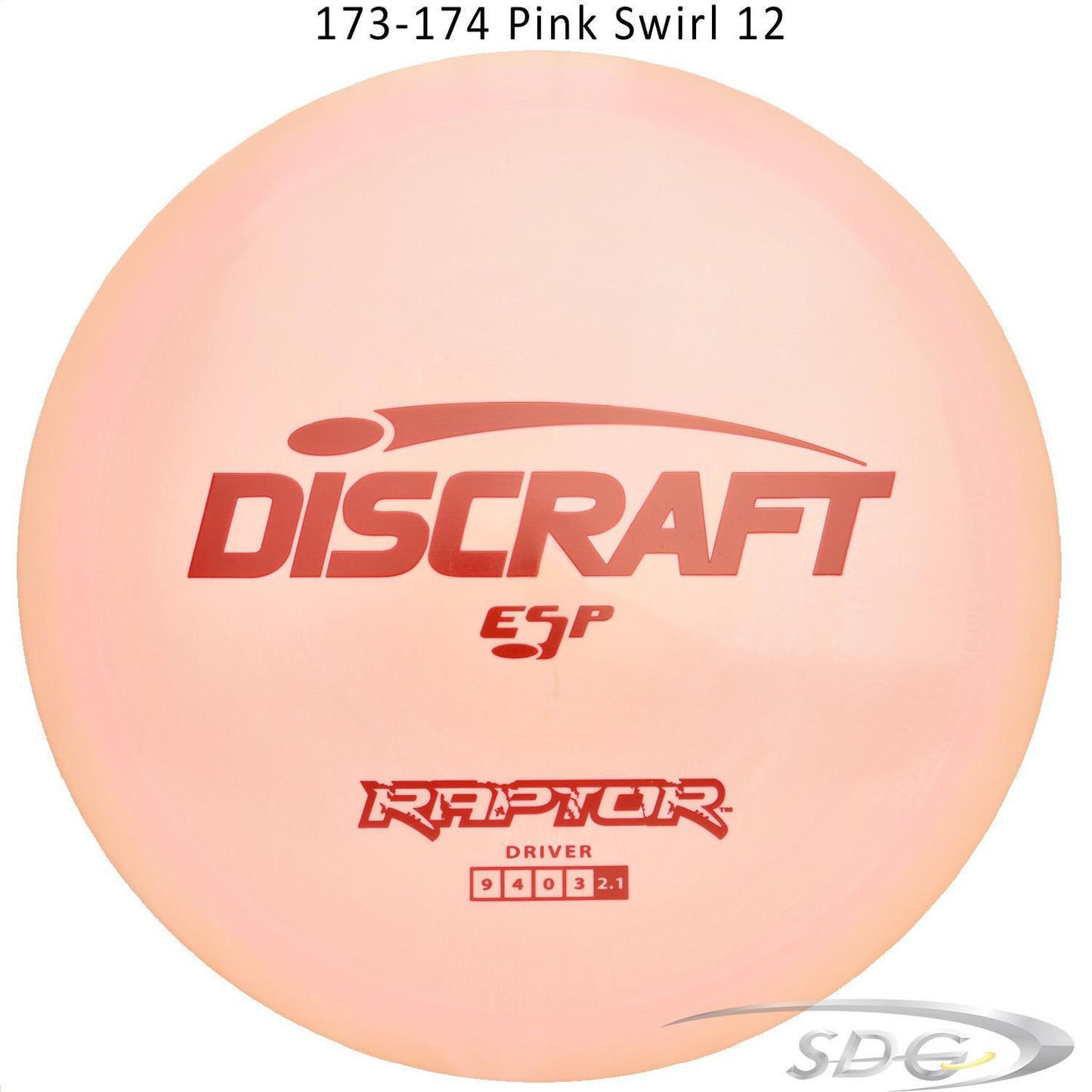 discraft-esp-raptor-disc-golf-distance-driver 173-174 Pink Swirl 12 