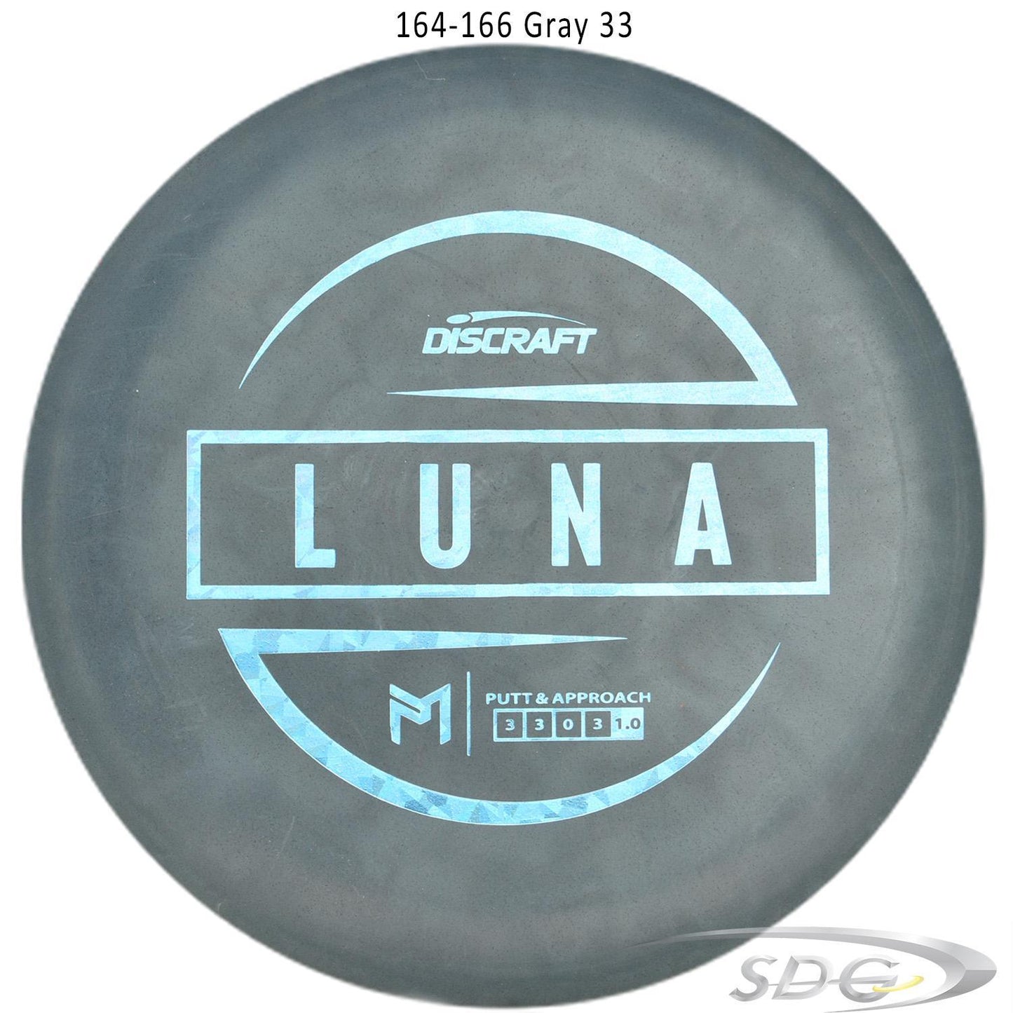 discraft-jawbreaker-rubber-blend-luna-paul-mcbeth-signature-disc-golf-putter 164-166 Gray 33