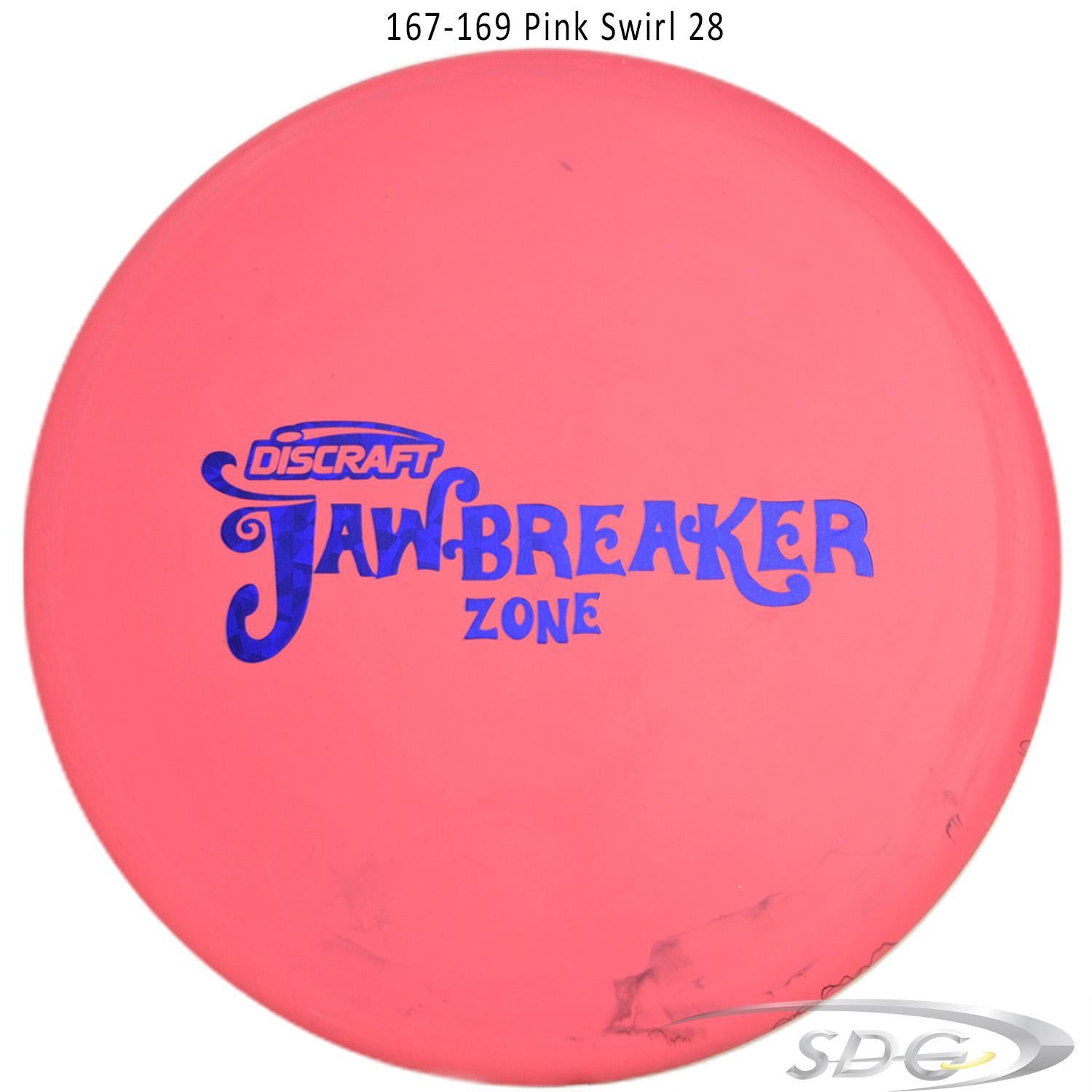 discraft-jawbreaker-zone-disc-golf-putter-169-160-weights 167-169 Pink Swirl 28 