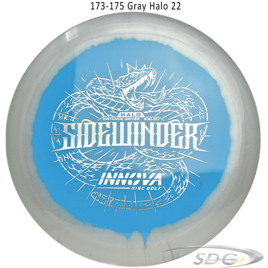 innova-halo-star-sidewinder-disc-golf-distance-driver 173-175 Gray Halo 22 