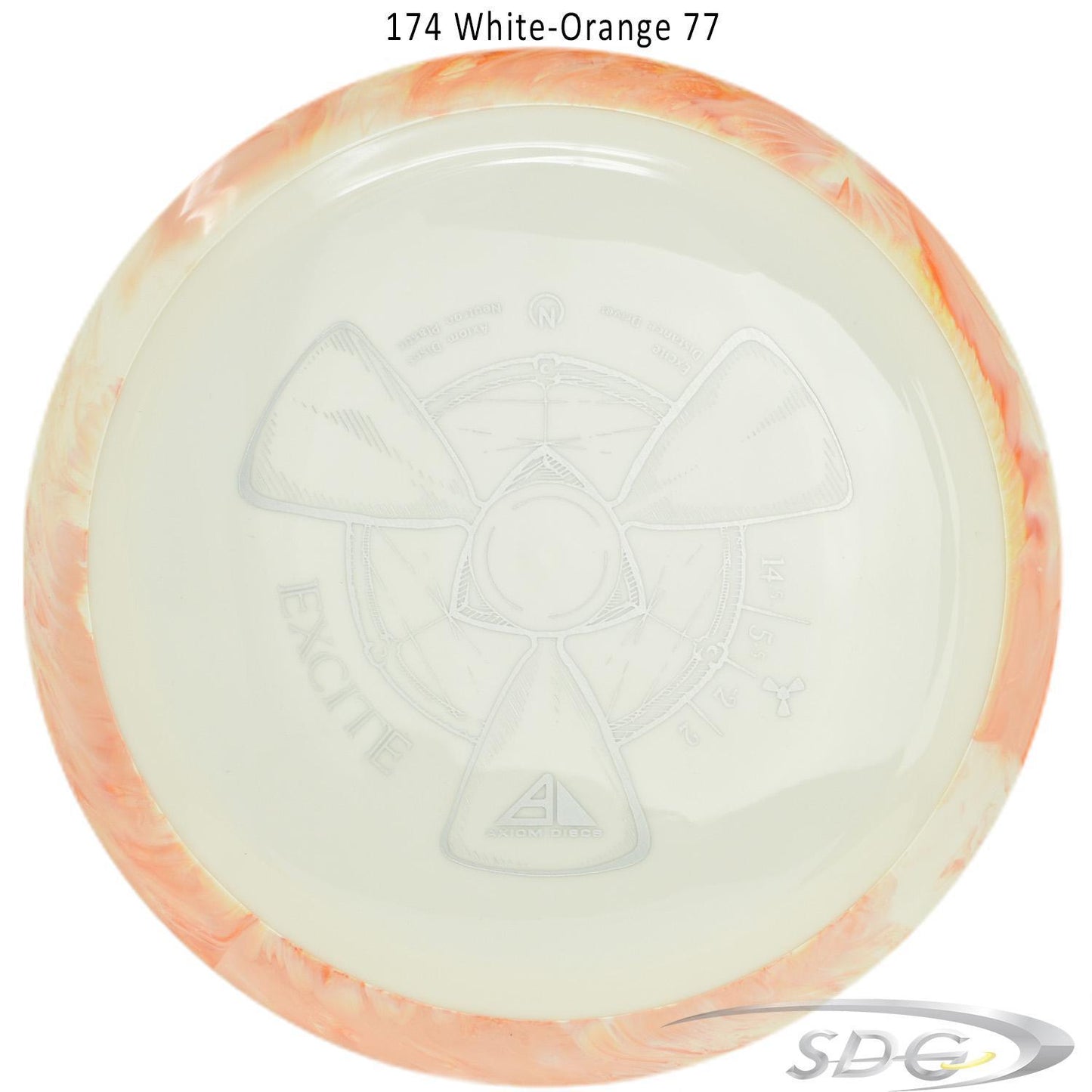 axiom-neutron-excite-disc-golf-distance-driver 174 White-Orange 77 