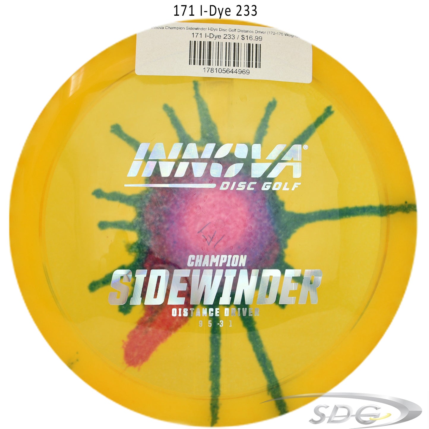 Innova Champion Sidewinder I-Dye Disc Golf Distance Driver