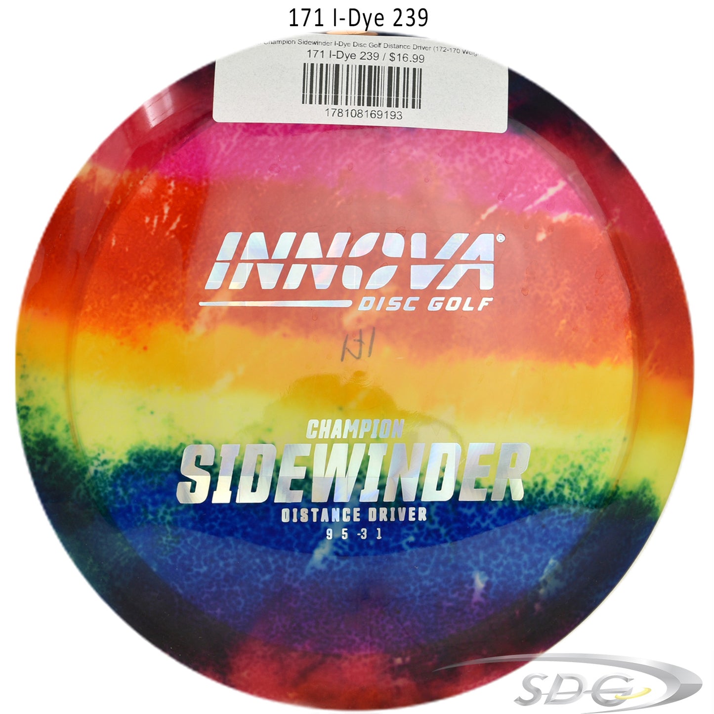 Innova Champion Sidewinder I-Dye Disc Golf Distance Driver
