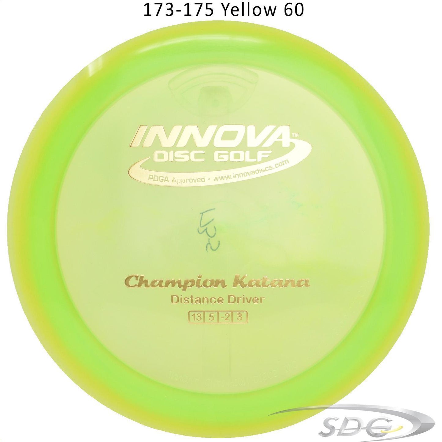 innova-champion-katana-disc-golf-distance-driver 173-175 Yellow 60 