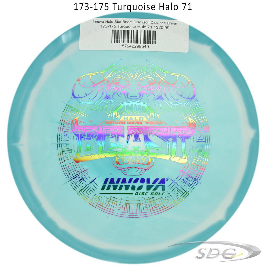 innova-halo-star-beast-disc-golf-distance-driver 173-175 Turquoise Halo 71 