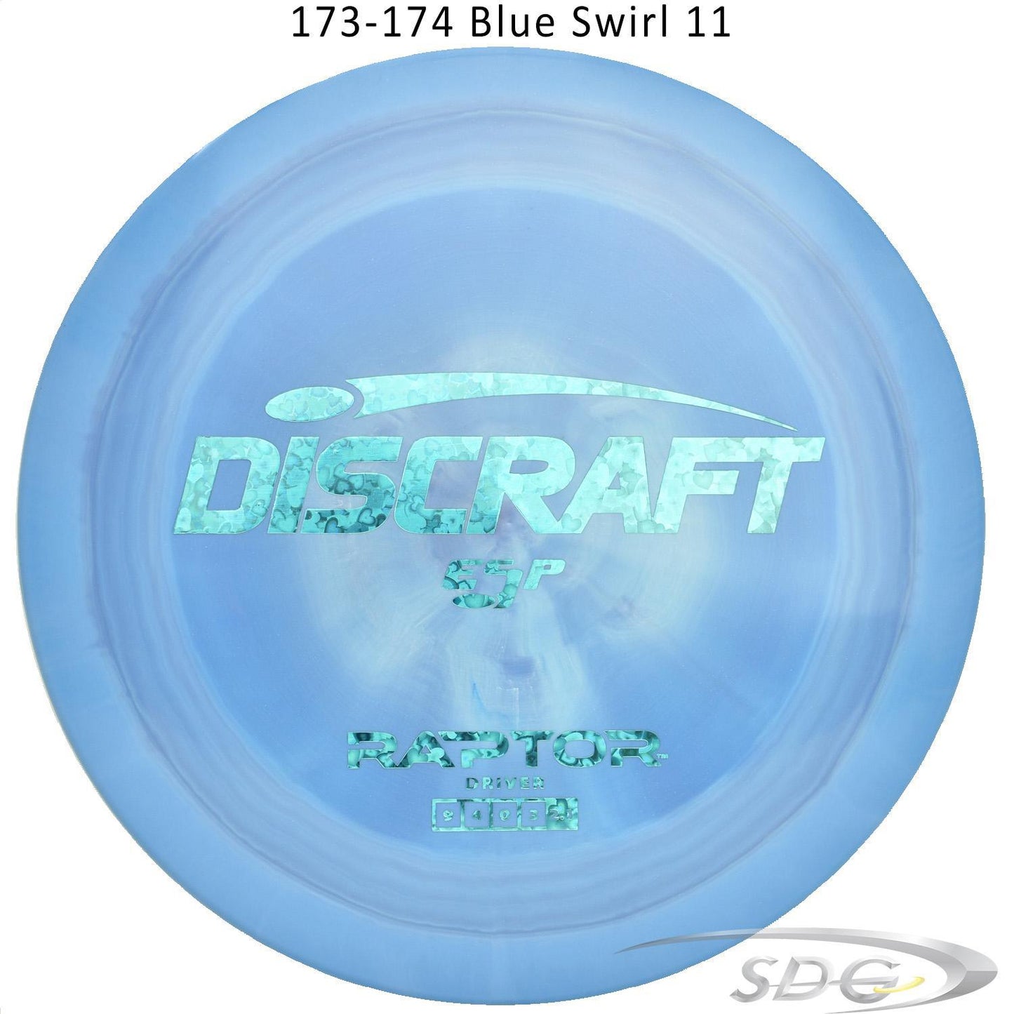 discraft-esp-raptor-disc-golf-distance-driver 173-174 Blue Swirl 11 