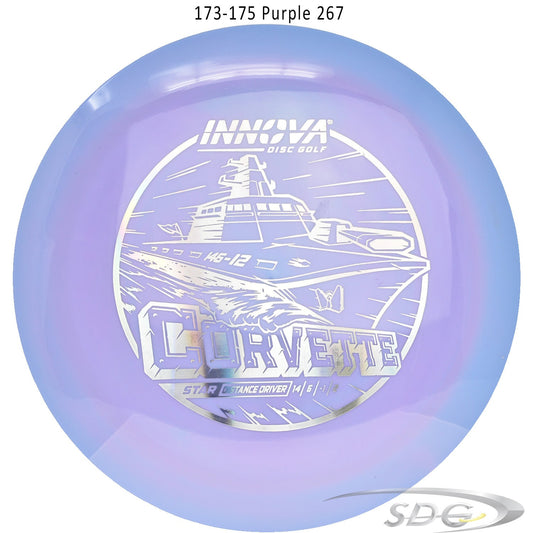 innova-star-corvette-stock-stamp-disc-golf-distance-driver 173-175 Purple 267 