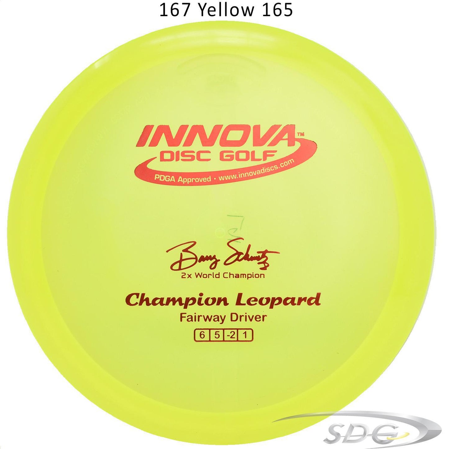 innova-champion-leopard-disc-golf-fairway-driver 167 Yellow 165 