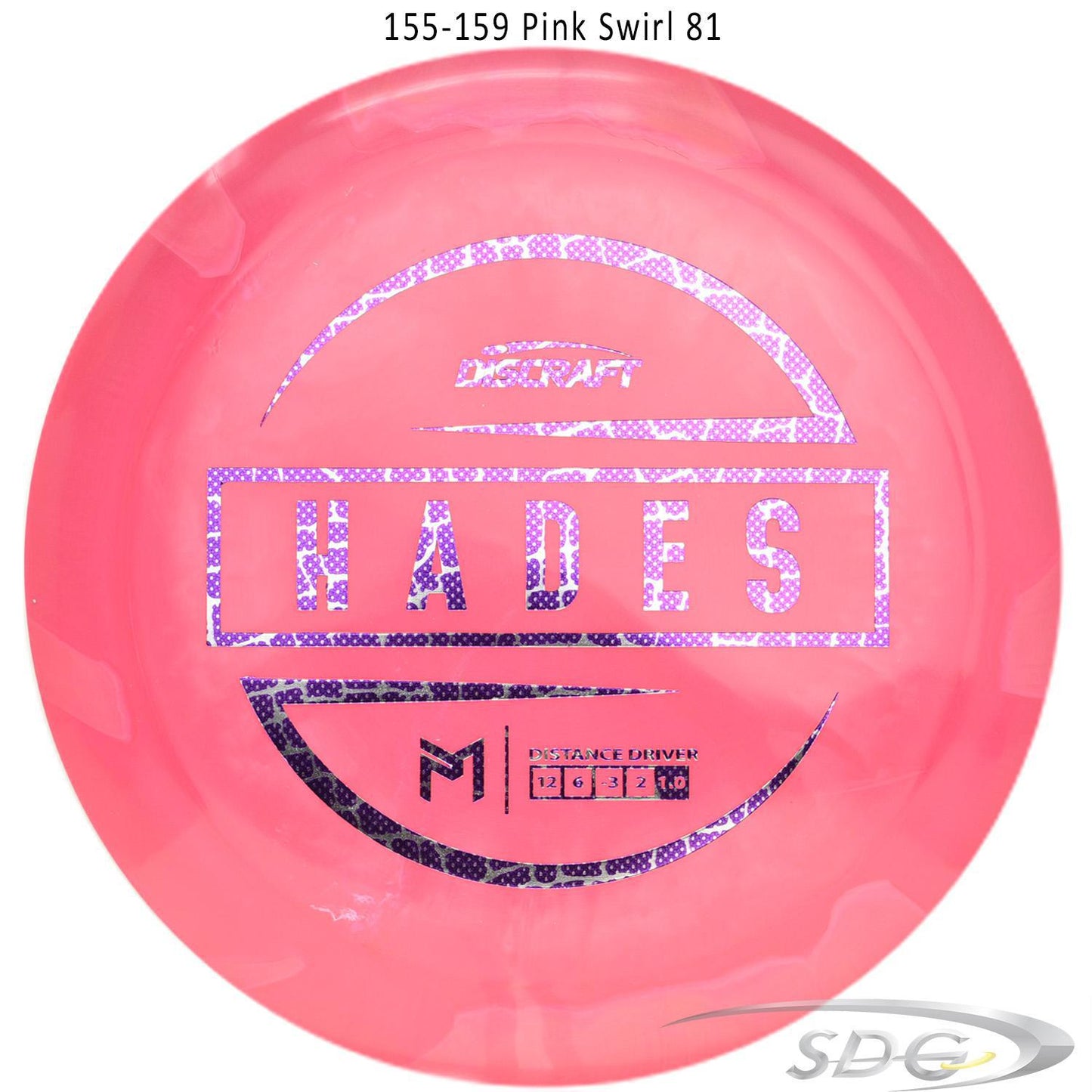 discraft-esp-hades-paul-mcbeth-signature-series-disc-golf-distance-driver 155-159 Pink Swirl 81