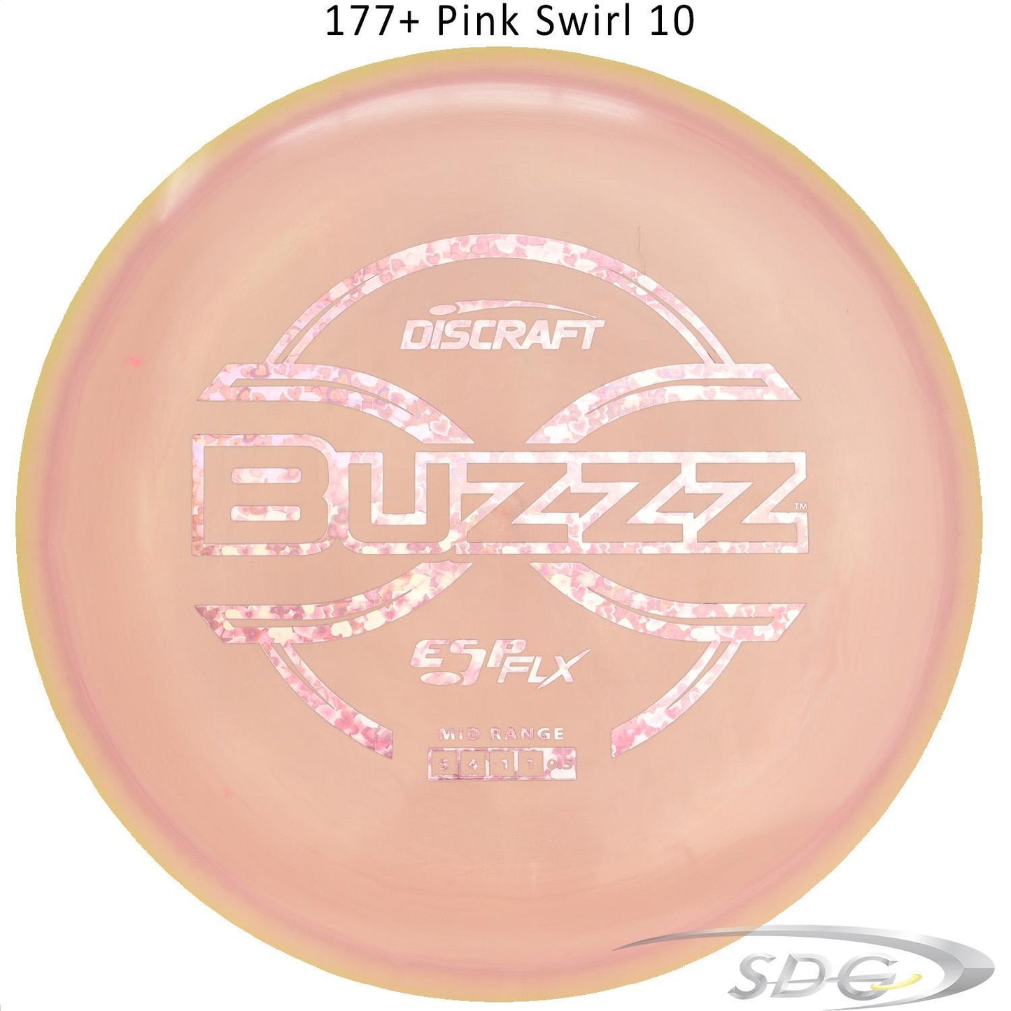 dicraft-esp-flx-buzzz-disc-golf-mid-range 177+ Pink Swirl 10